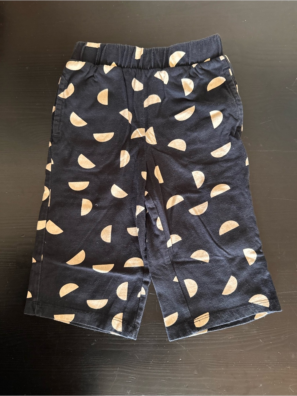 Hanna Andersso Black Pants with Cream Half Moons